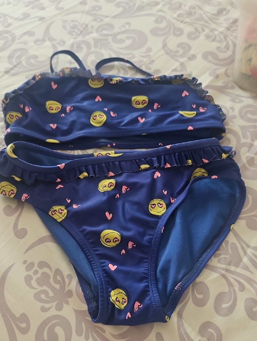 Gap Bikini With Yellow Smile Faces Size Med Regular In Fair Shape